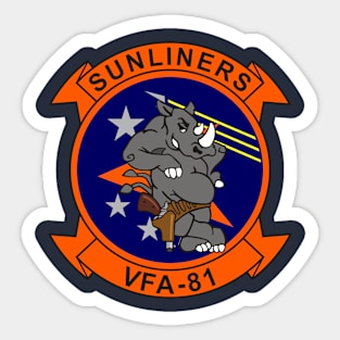 F/A18 Rhino - VFA81 Sunliners Sticker